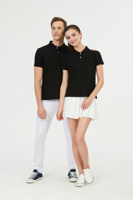 قمصان بولو قابلة للتنفس مصنوعة من القطن بنسبة 100% مخصصة للجنسين